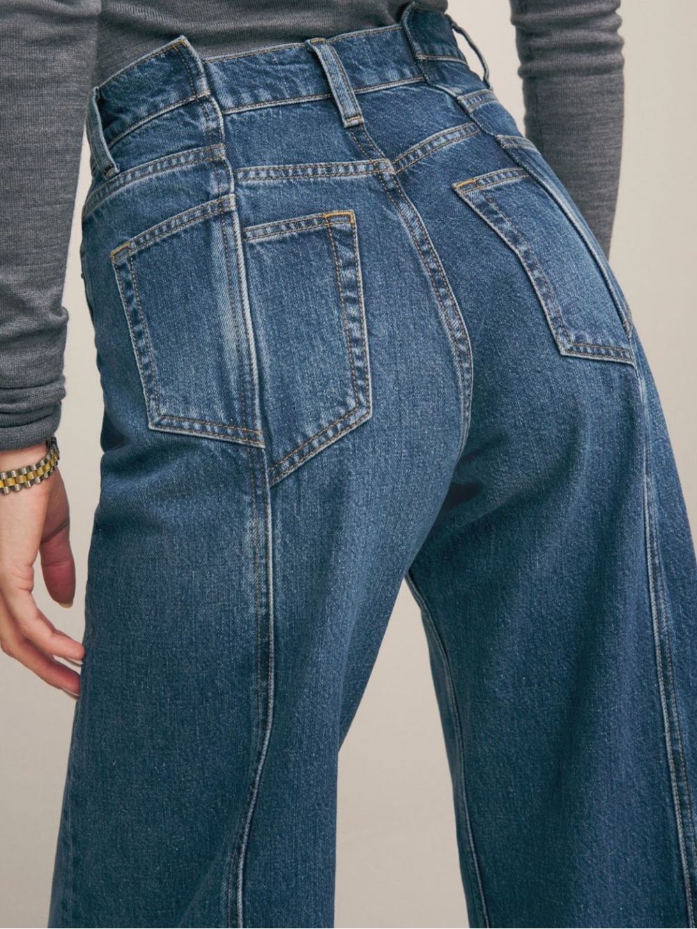 Reformation Cary High Rise Slouchy Wide Leg Jeans